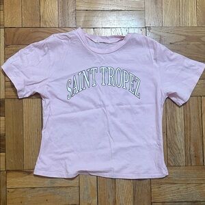 Woman’s Pink T-Shirt - Saint Tropez
